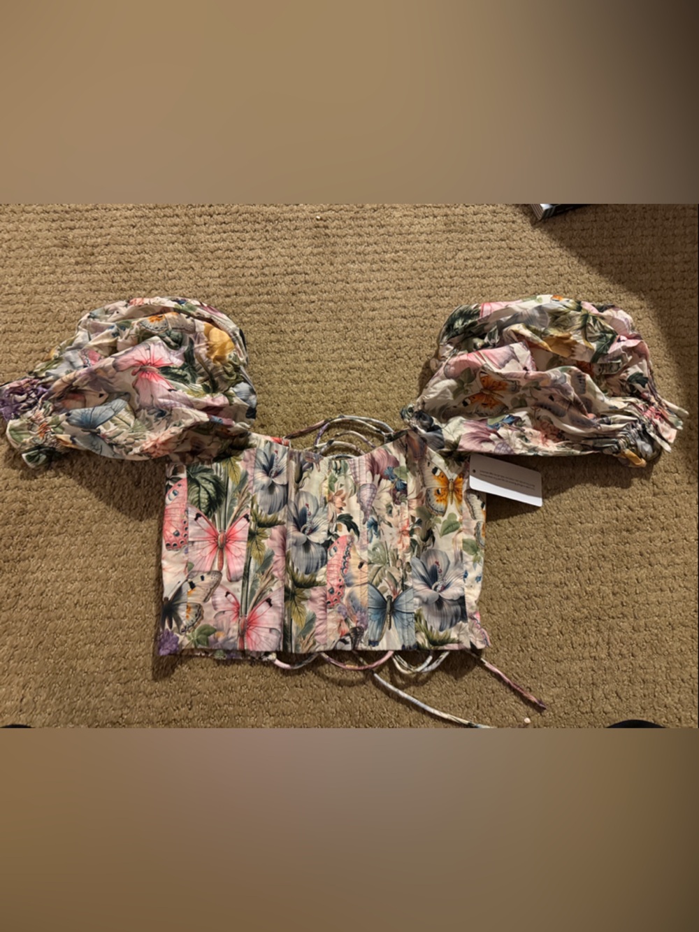 Selkie Butterfly botanical Ella Corset XS - Picture 3 of 4